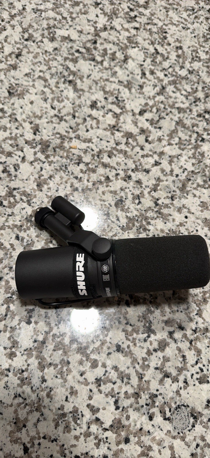 Shure SM7B Cardioid Dynamic Studio Microphone XLR Wired Shock Mount Black
