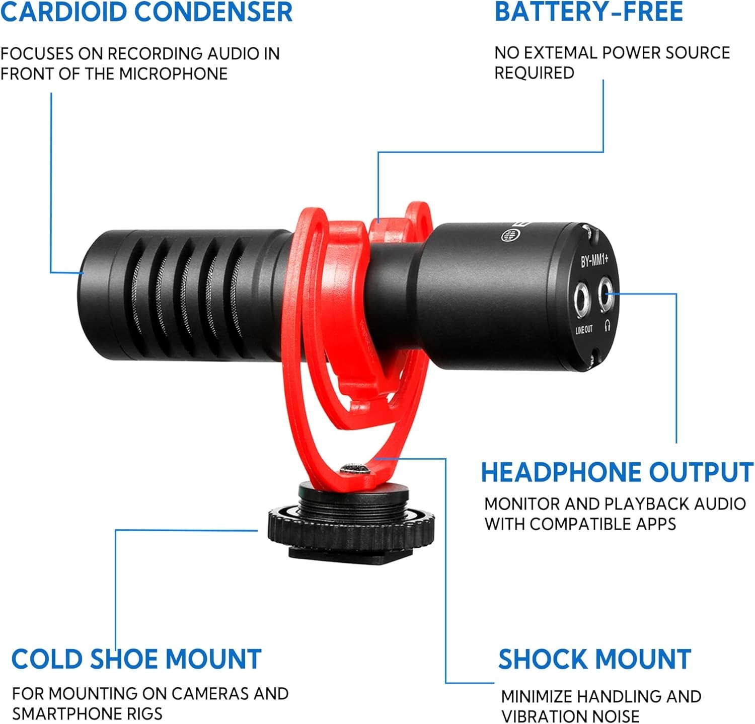 Boya VK-T1 PRO Smartphone Video Rig with Mini Tripod, Phone Grip, and Video