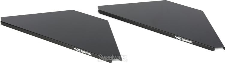 ProX Universal Corner Shelves for DJ Facade – Black