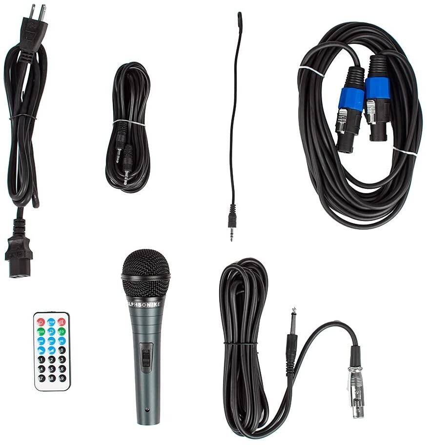 PAIR ALPHASONIK ALL-IN-ONE 10″ POWERED 1200W PRO DJ AMPLIFIED W/ BLUETOOTH USB