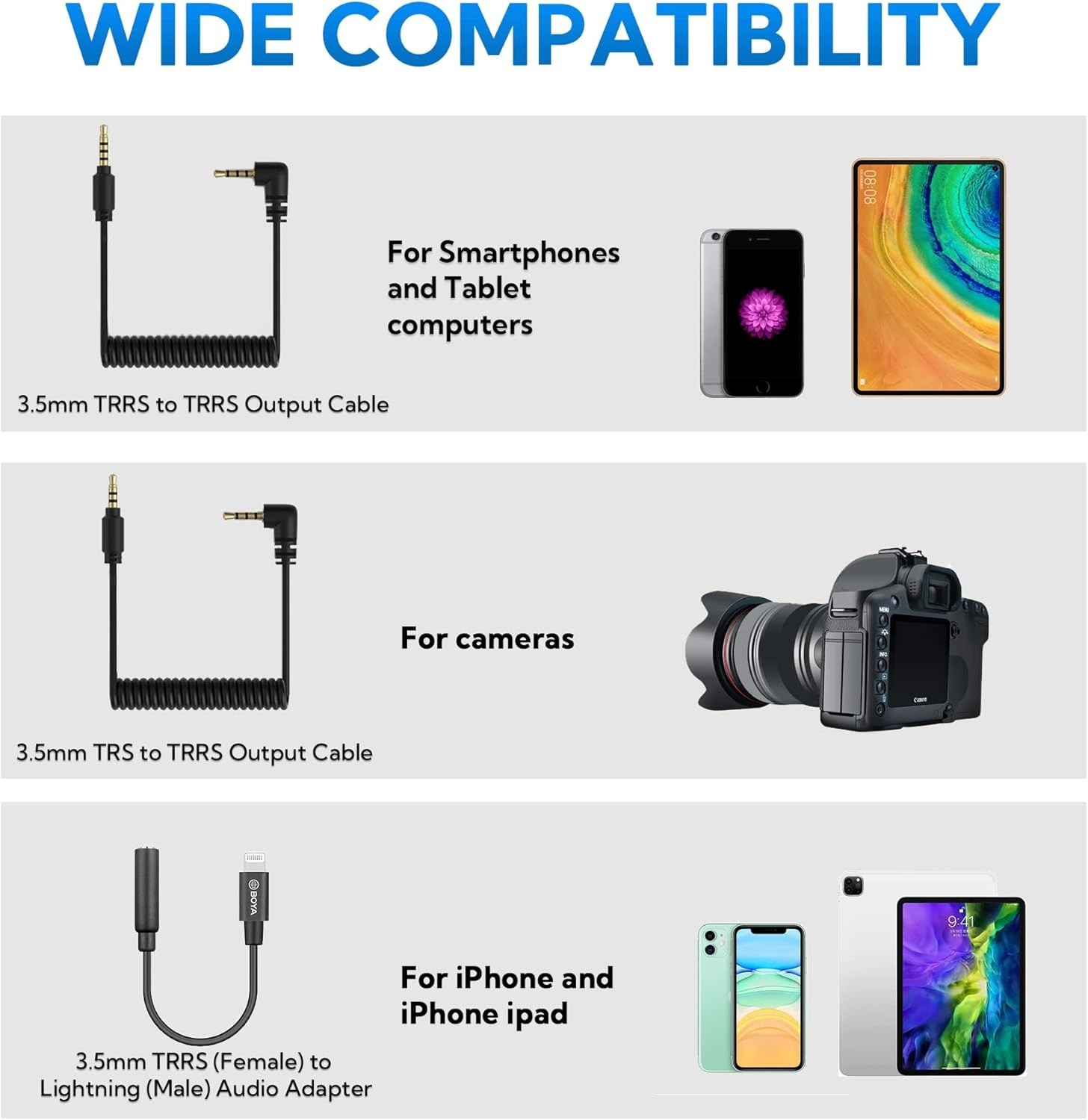 Boya VK-T1 PRO Smartphone Video Rig with Mini Tripod, Phone Grip, and Video