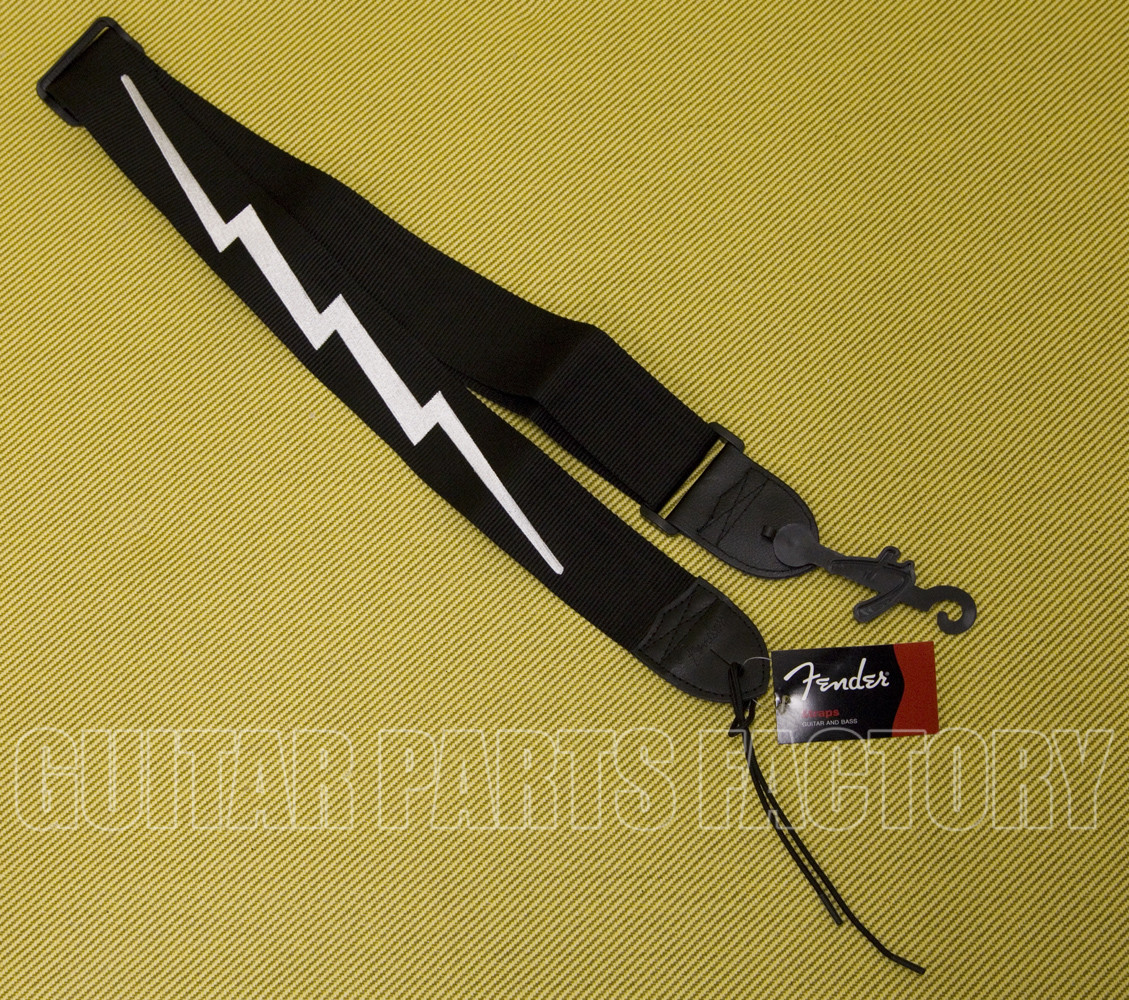 099-0613-106 Genuine Fender® 2″ Poly Lightning Bolt Guitar & Bass Strap