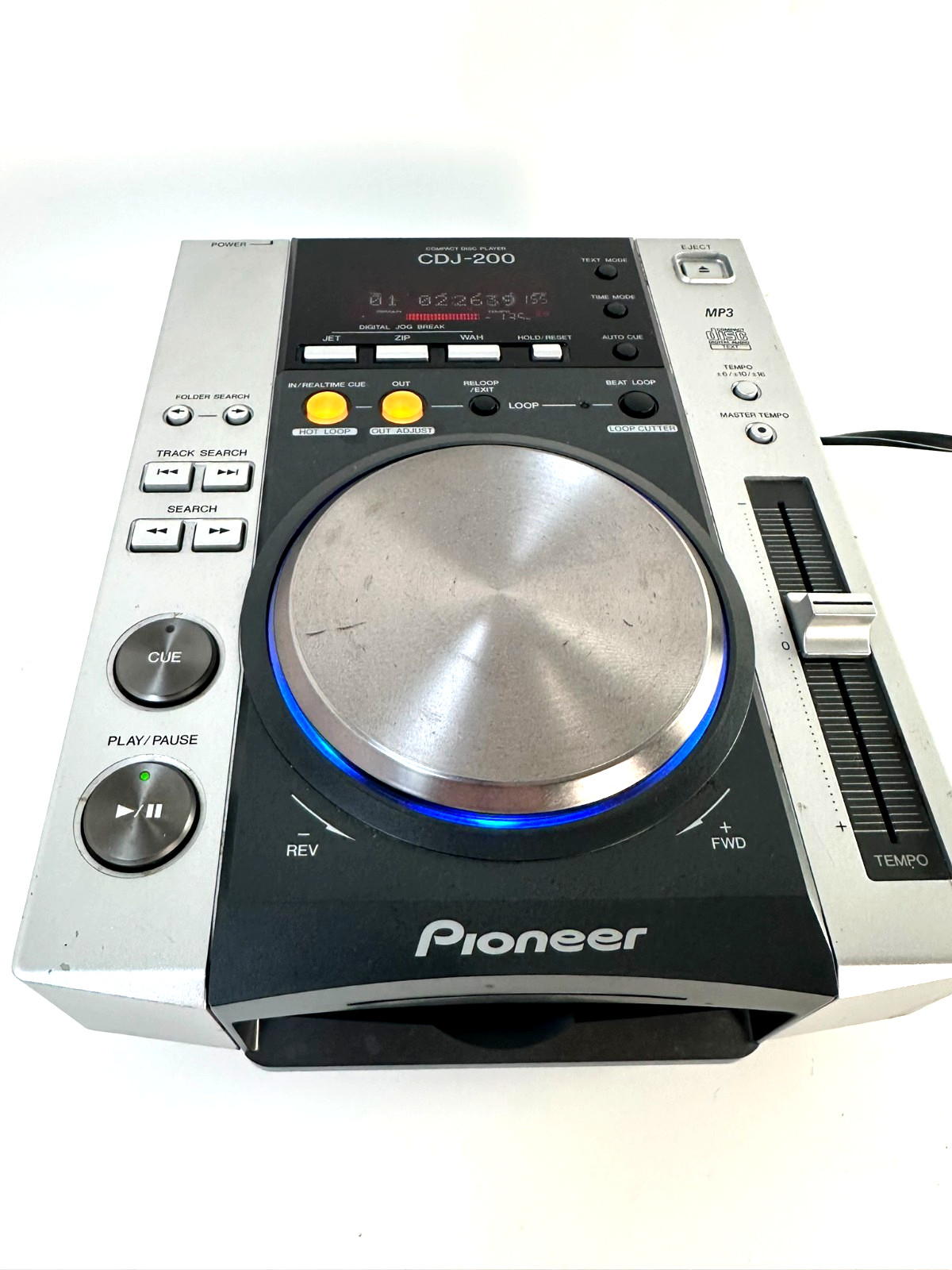 Pioneer CDJ-200 MP3 DJ CD Player Digital Turntable Tested Working CDJ200