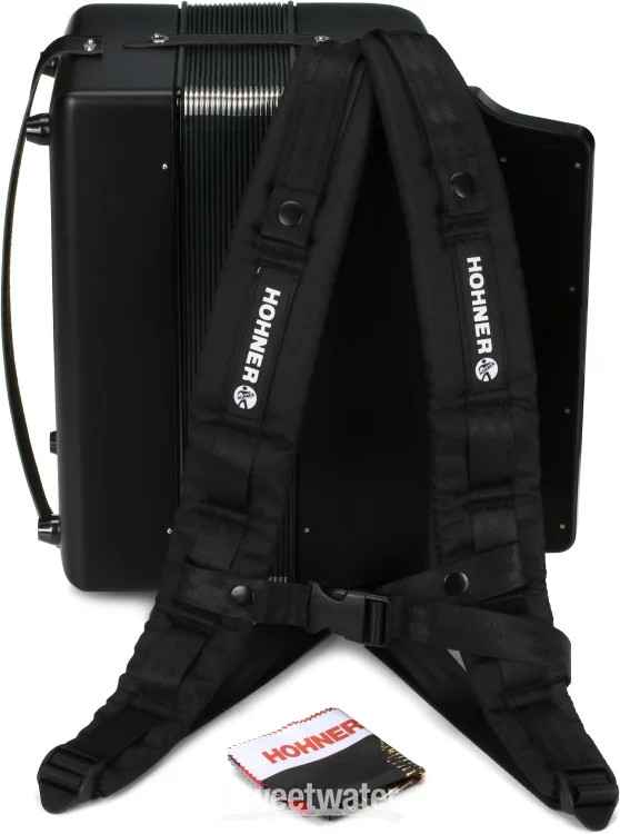 Hohner Panther Diatonic Accordion – Keys of F/Bb/Eb – Black