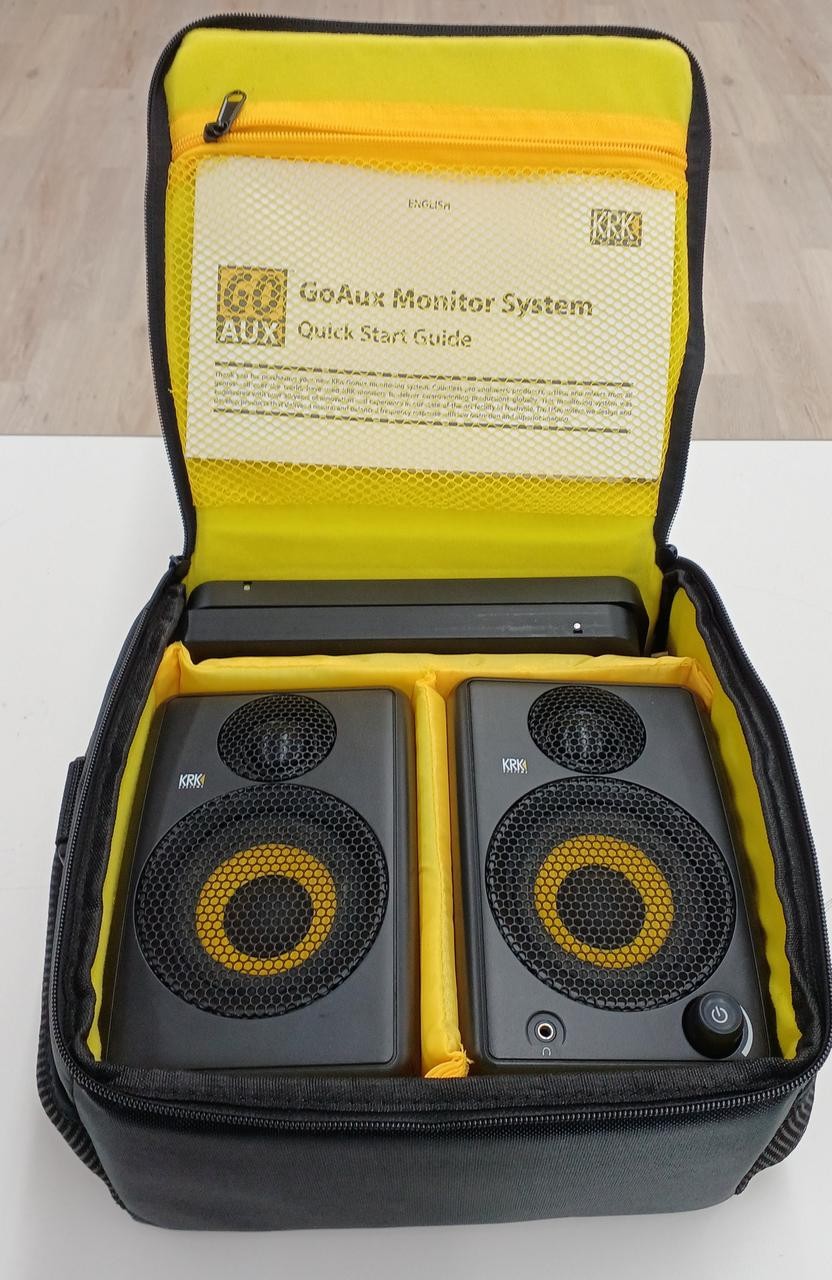 KRK GoAux 3 Portable Powered Studio Monitors Bluetooth Tested TMB01 4.0/PC