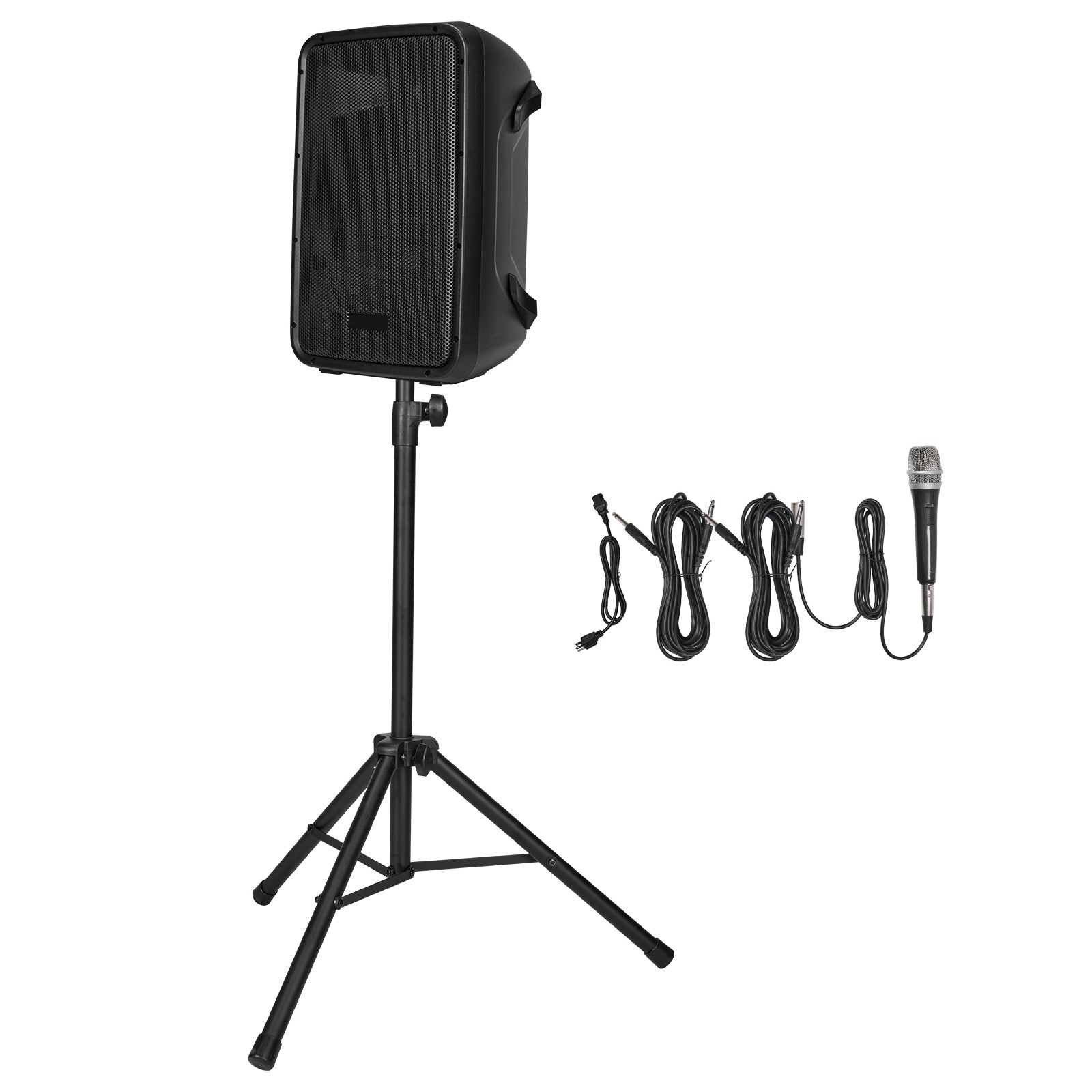 2 X 8 in Speakers Portable PA System 300W Mixer Bluetooth Mic for DJ Party