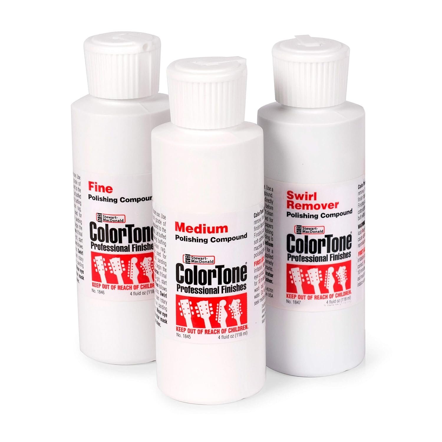 ColorTone Polishing Compounds, Set of Three (Medium, Fine and Swirl Remover)…