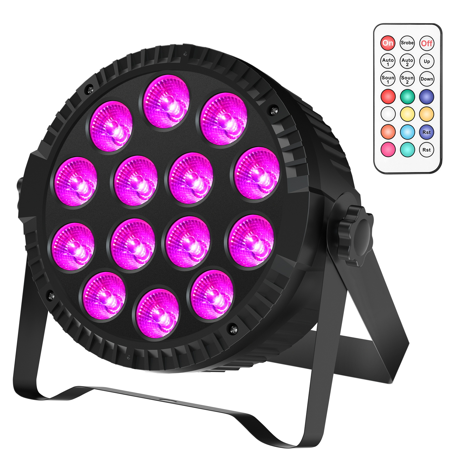 140W PAR Can Stage Lighting RGBW 9 LED DMX DJ Disco Wash Party Lights Show