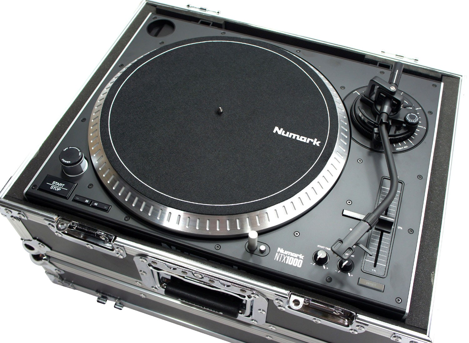 Harmony HC1200BMKII Flight DJ Turntable Custom Case fits Audio Technica AT-LP120