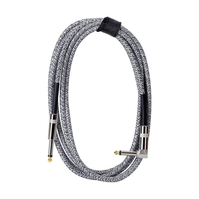 Guitar Audio Cable 10ft Braided Cable Guitar Connector 6.35 Shielded Audio Cable
