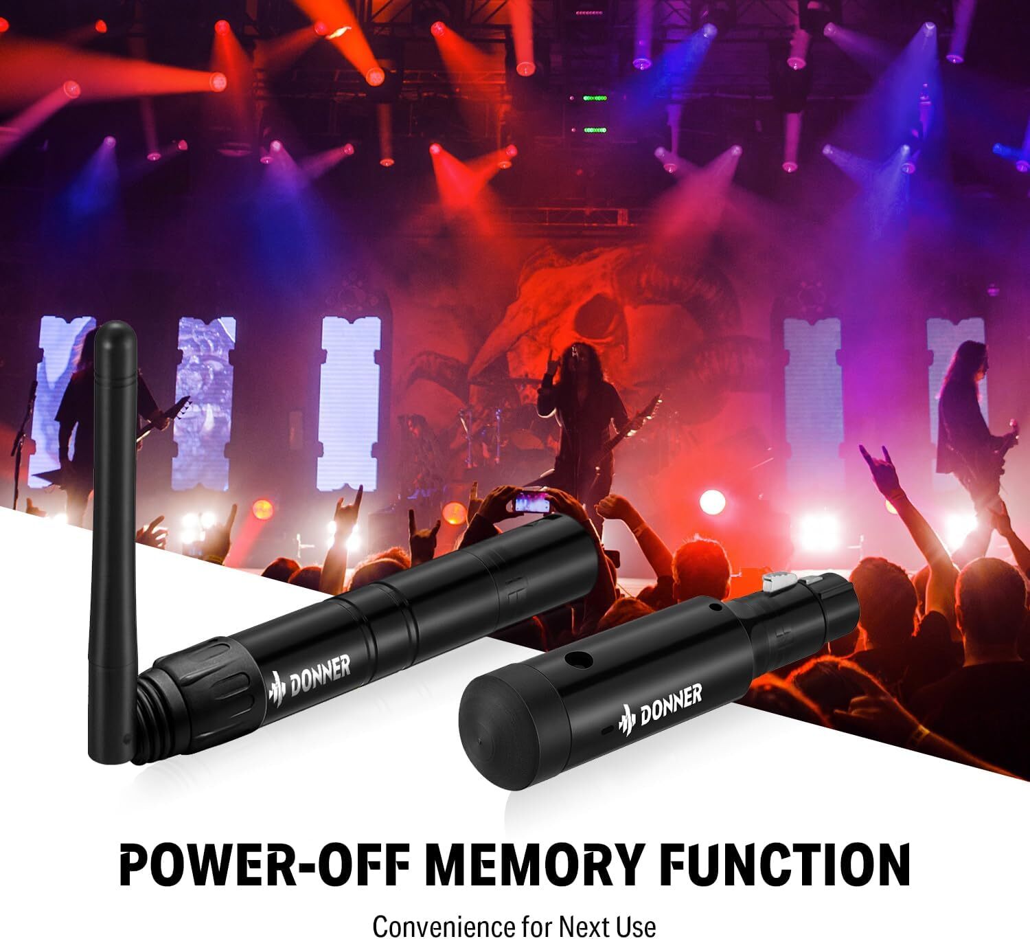 Donner DMX512 Wireless Stage Lighting Controller 1T 5R Battery Powered 6PCS