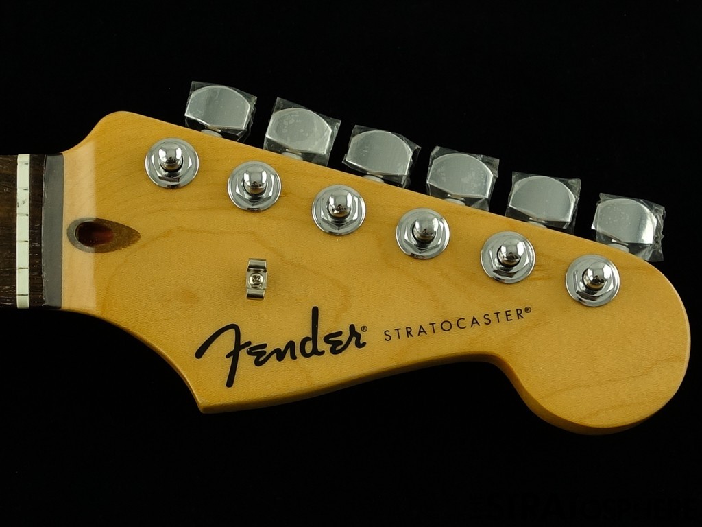 Fender Standard Stratocaster Strat NECK w/ TUNERS, Modern C, Indian Laurel.