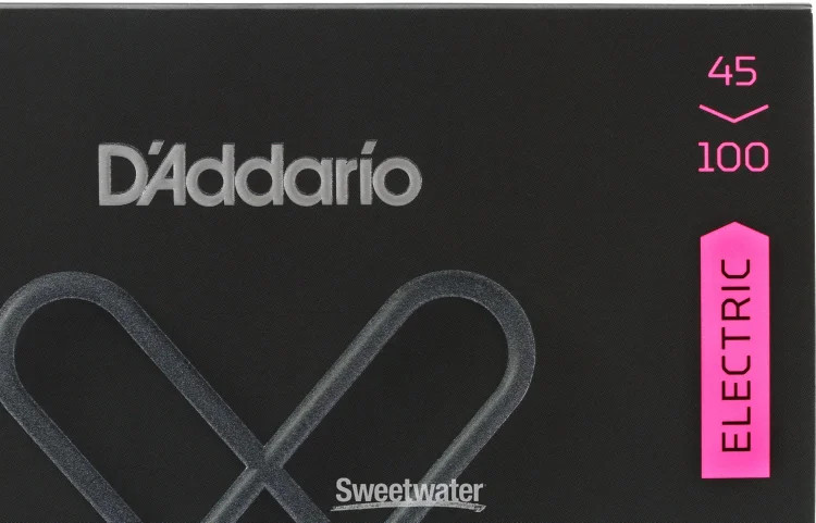 D’Addario XTB45100 XT Nickel Plated Steel Long Scale Bass Strings -.045-.100