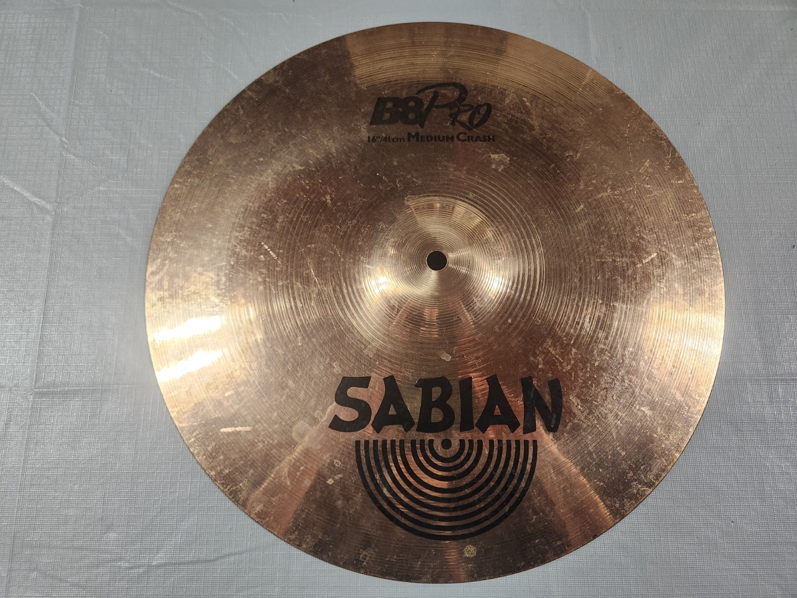 Sabian B8 Pro 16″ Medium Crash Cymbal, 1210g, Canada 1990s