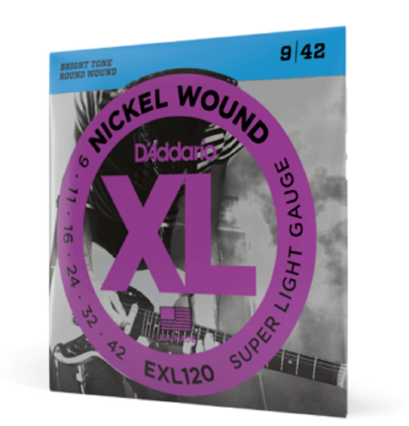 D’Addario EXL120 Electric Guitar Strings 9-42 Super Light