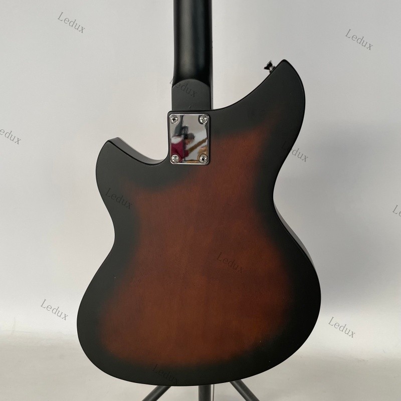 semi hollow electric guitar p90 pickups Rounded fret Edge stainless Fret brown