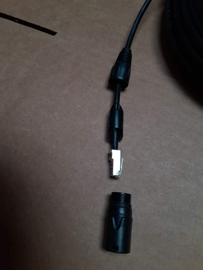 200 FT PRO CAT5E Tactical Shielded w/Neutrik Ethercon RJ45 Digital Audio Cable