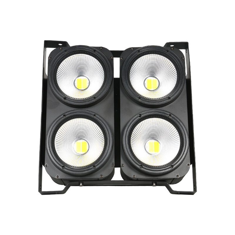 4x100w Cob Led Par Lights DMX512 Blinder Stage Lights Audience Light Cool&Warm