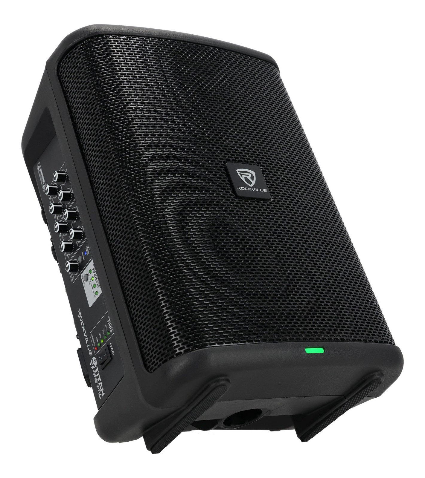 Rockville TITAN ONE PRO Battery Powered Live Performance 8″ PA Speaker System