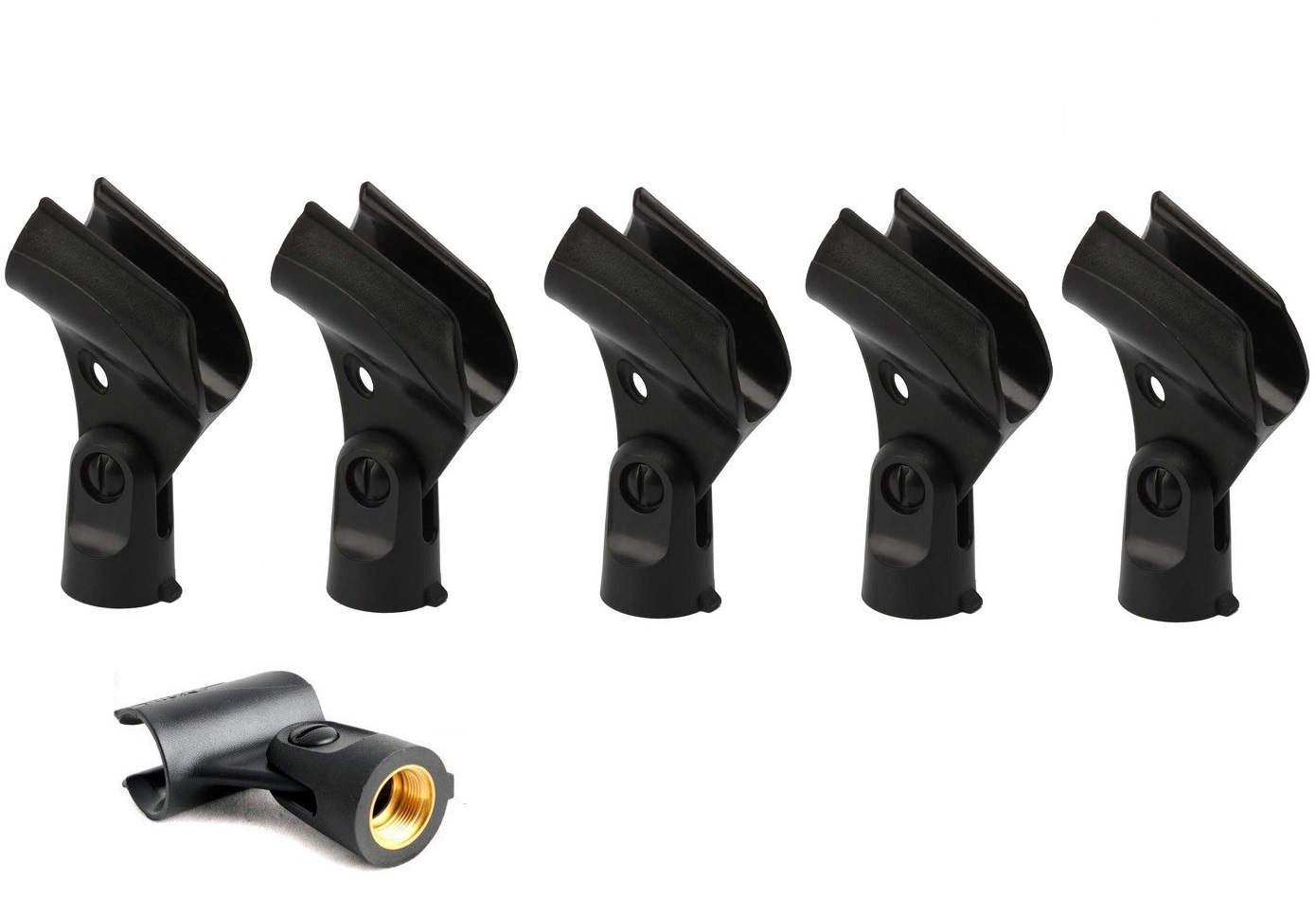 5 Pack sm58 mic Holder A25D Microphone Clip Replacement for shure SM58, SM57