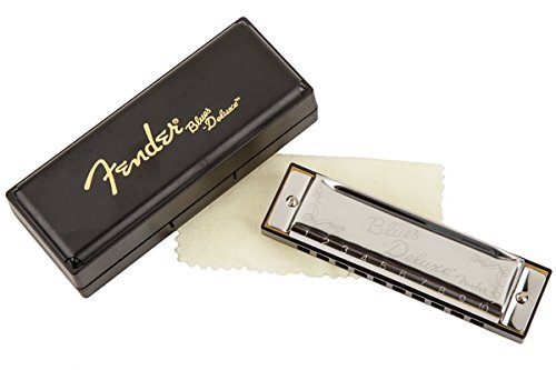 Fender Blues Deluxe 10-Hole Harmonica in the Key of A with Case