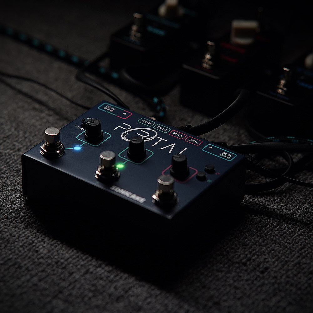 SONICAKE Portal Active Signal Mixer Analog Line Selector as ABY FX Loop Pedals