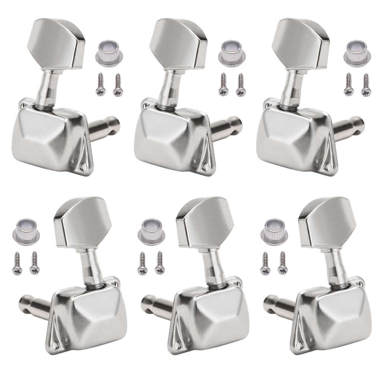 3R3L Semi-Closed Guitar Tuning Keys Pegs Machine Heads Tuners for Acoustic Tuner
