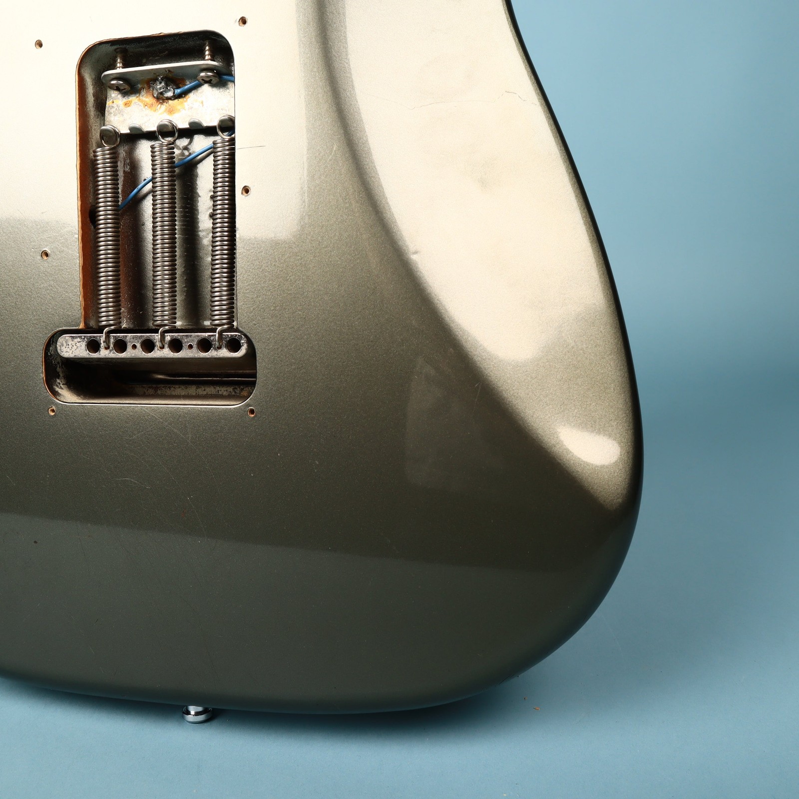 1988 Fender USA Stratocaster Loaded Body Pickguard Olive Drab Metallic Guitar