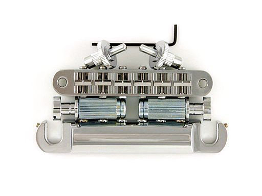 LPM04-N TonePros Standard Thread Bridge/Tailpiece Set, Nickel Finish