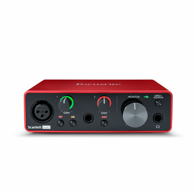 Focusrite Scarlett Solo 3rd Gen 2-Channel Pro Audio Interface – SCARLETT-SOLO-3G