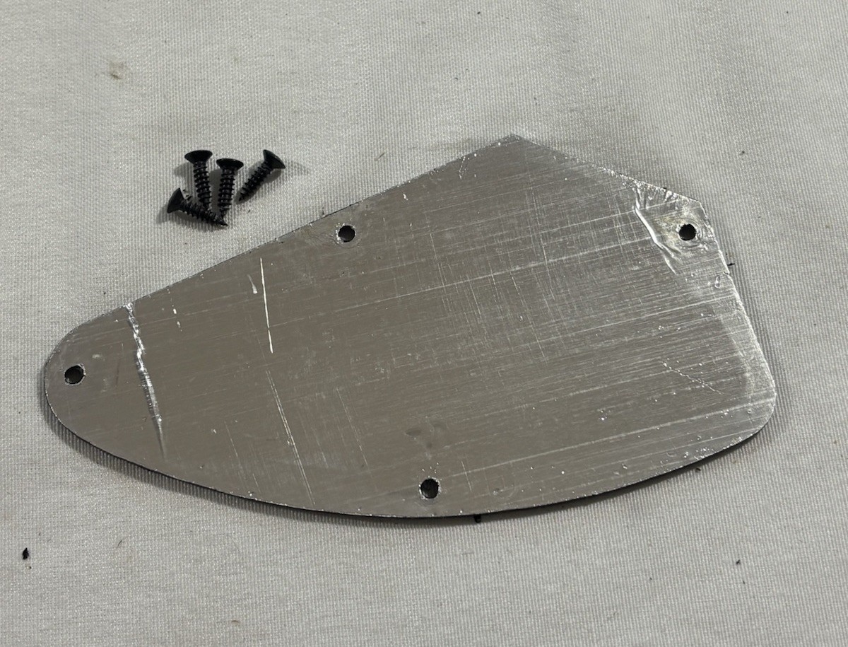 2009 Ibanez RG120 Electronics Control Cavity Cover Plate Shielded w/ HW