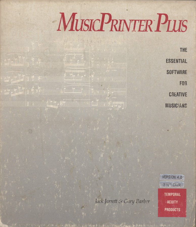 MusicPrinter Plus Temporal Acuity Products – 3.5 Discs Versions 4.0 4.1 + Books