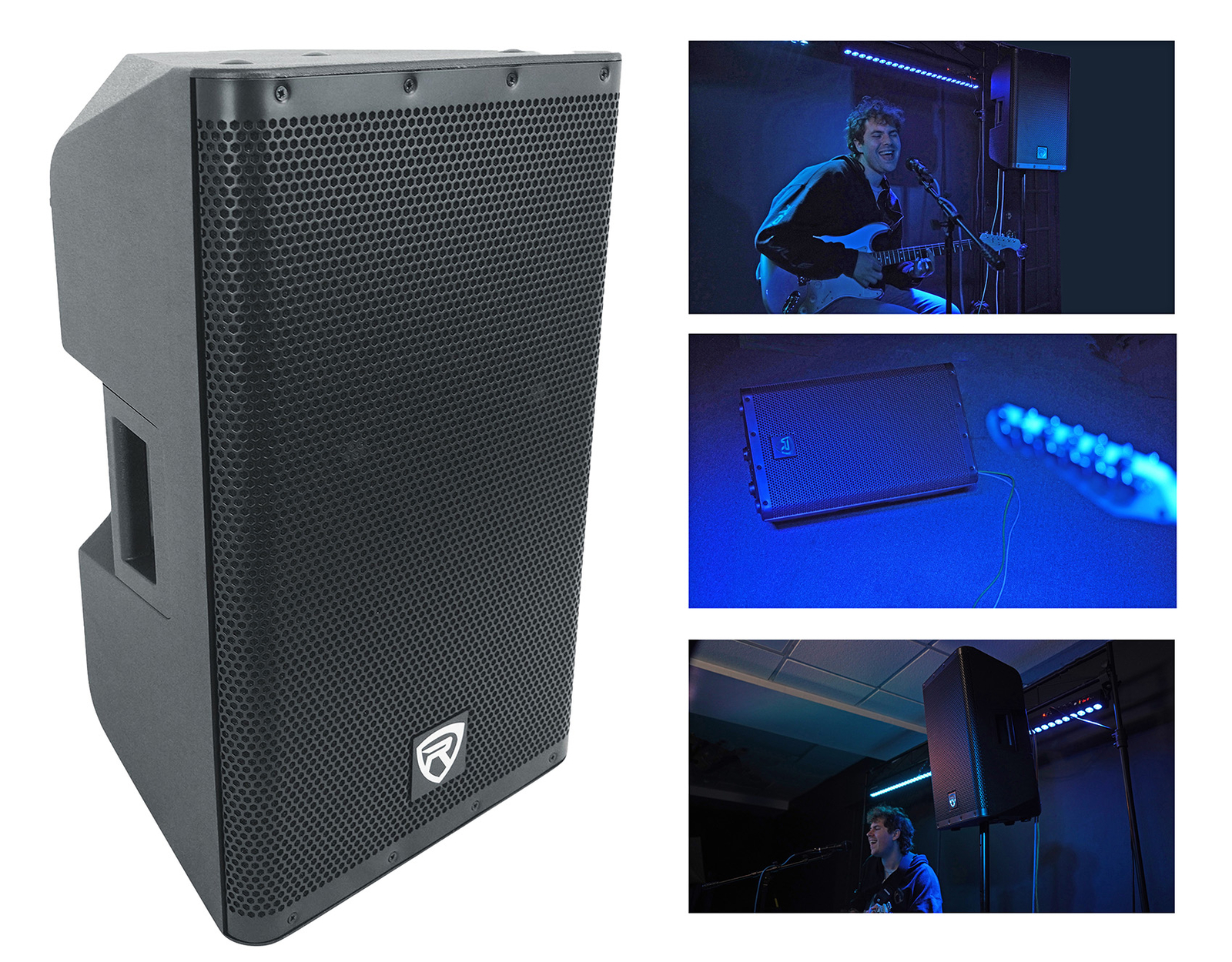 Rockville DX12 12″ Class D 2000w PRO Powered Active DJ PA Speaker 500w RMS! Loud
