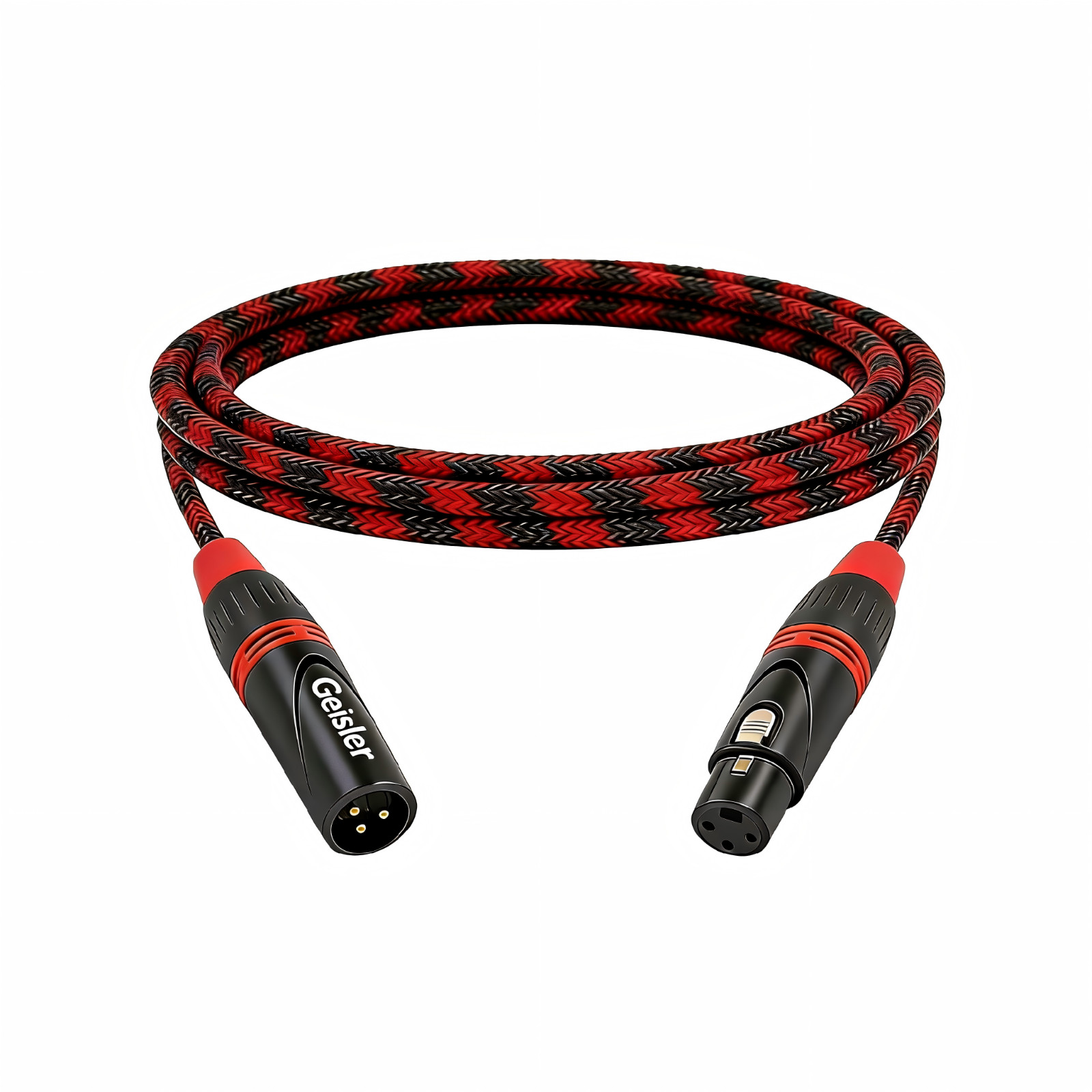 4x XLR Cable Male to Famale Audio Cable Nylon Braid Aux Cable Low Noise 6FT/1.8M