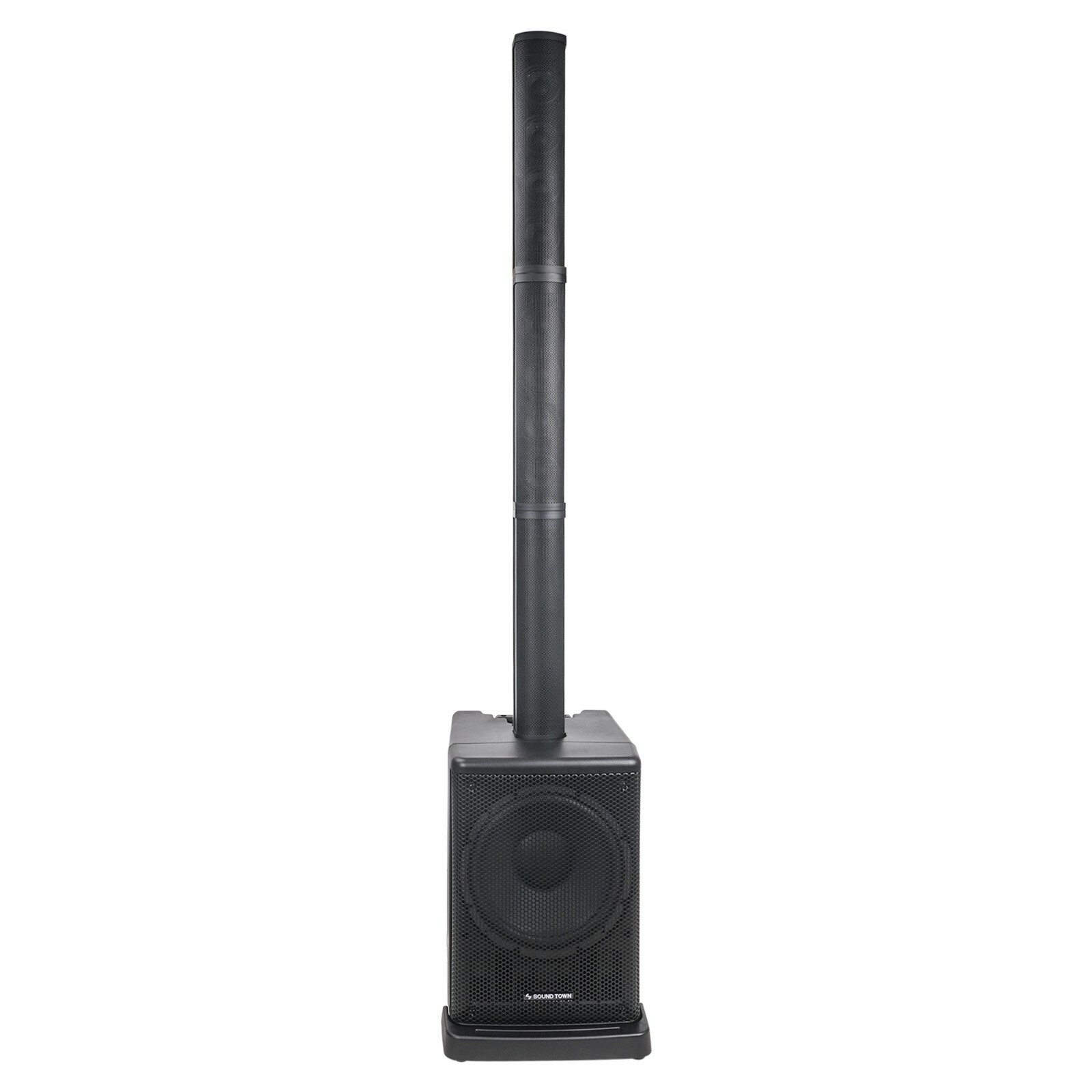 Sound Town Portable Column PA System with 12″ Powered Sub, Bluetooth CARPO-L2