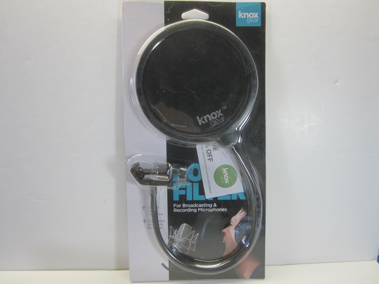 Knox Gear Pop Filter for Broadcasting & Recording Microphones (Brand New)