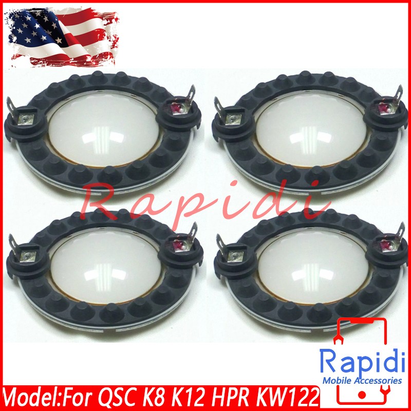 4* For QSC K8 K12 HPR KW122 KW152 KW153 QSC SP-000184-00 Speaker Diaphragm 8ohm
