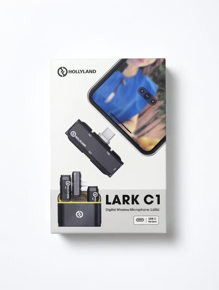 Hollyland Lark C1 USB-C Wireless Lavalier Microphone Android Noise Cancelling