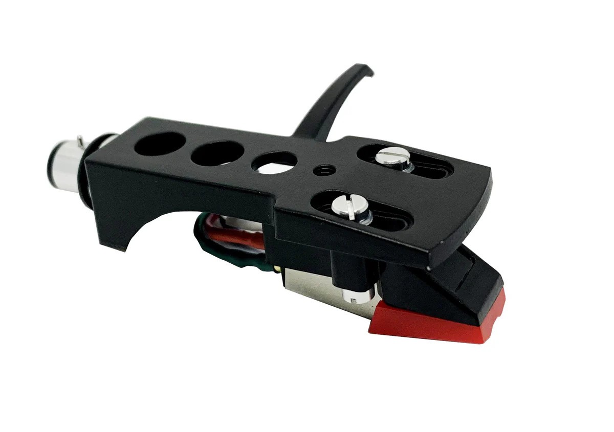 BLACK HEADSHELL CARTRIDGE AND STYLUS FOR TURNTABLE NUMARK ION STANTON TECHNICS