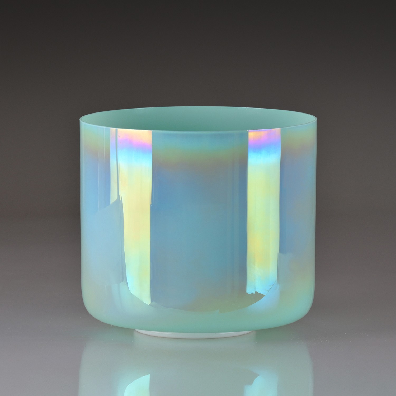 CVNC 432HZ 7″ F Heart Chakra Clear Crystal Singing Bowl Sound Healing Bath Yoga