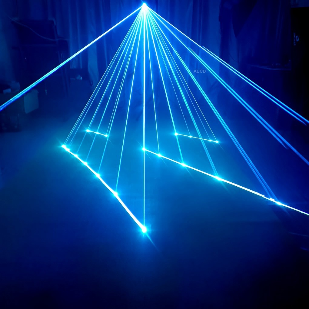 5W Stage Projector Laser Lights iOS Android App RGB Animation DMX iLDA DJ Party