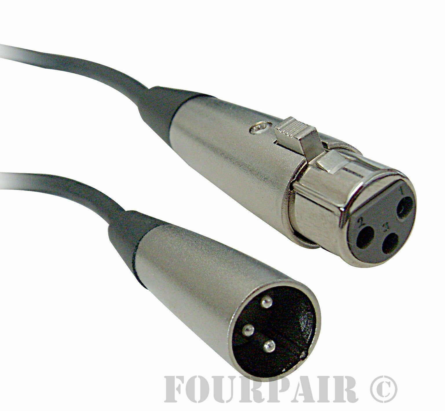 15ft – Shielded 3-Pin XLR Extension Microphone Mic Audio Cable Cord Male Female