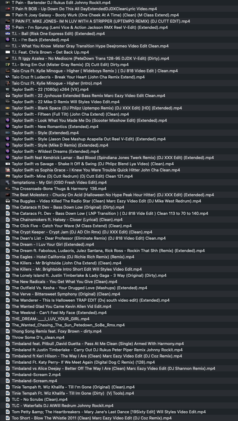 DJ & VDJ 2TB HD ! 7.5K + music videos & MP3’s! READY TO GO! MAC & PC