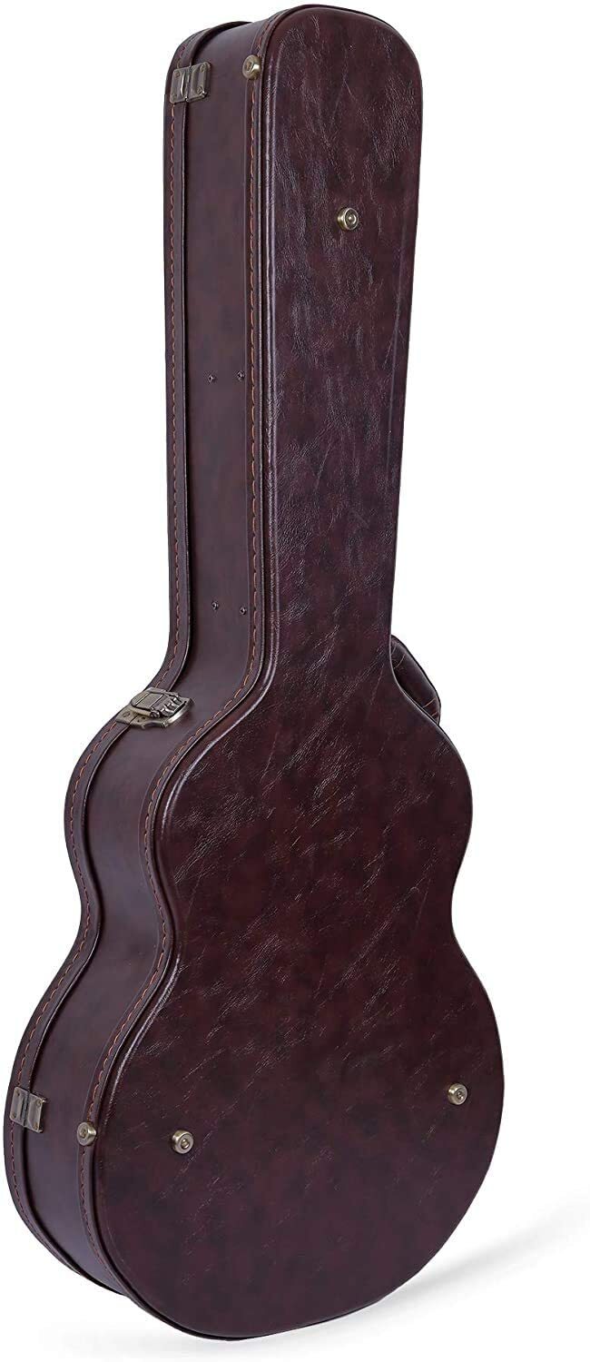 Crossrock OM Guitar Case fits Martin 000-style Guitar,Semi-Vintage Look, Brown