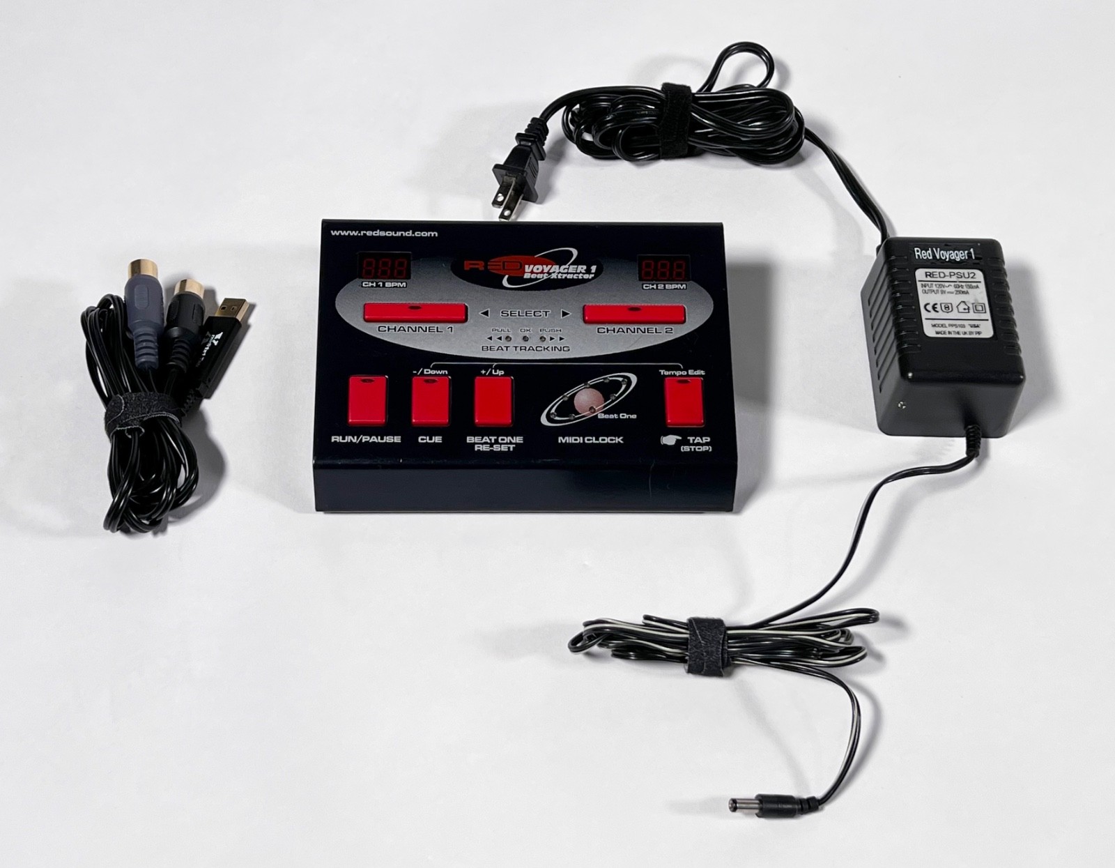 RARE! Red Sound Systems Voyager 1 Beat Extractor – with MIDI to USB adapter!