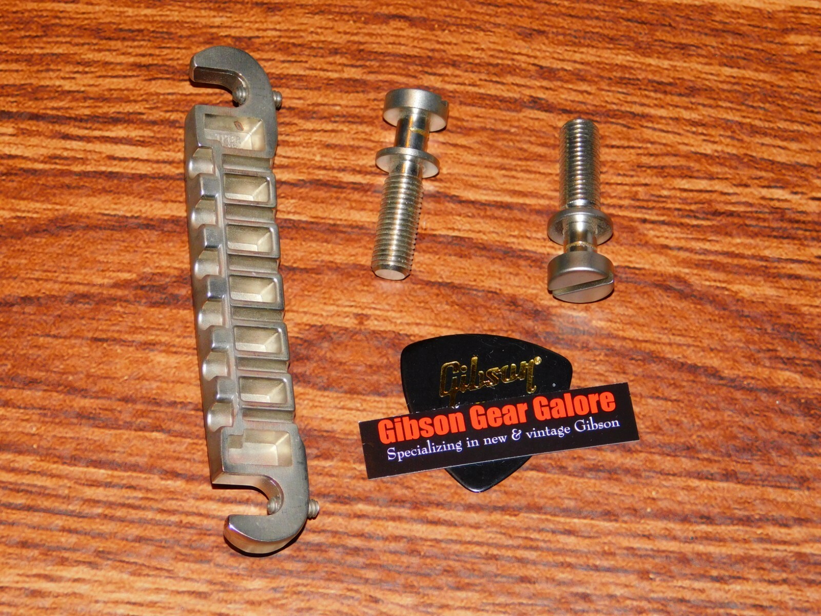 Gibson Les Paul Tailpiece Lightning Wrap Around Relic Nickel Satin Guitar Parts