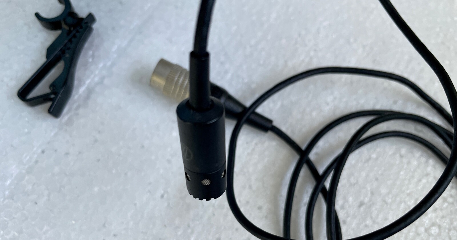 Audio-Technica AT831cW Lavalier Microphone – For AT Wireless System w/ Clip