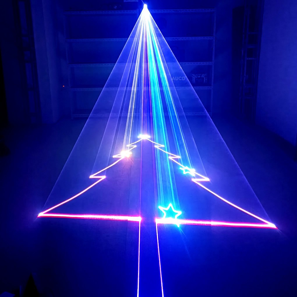 3W Stage Projector Laser Lights 2pcs iOS Android RGB Animation DMX DJ Party Show