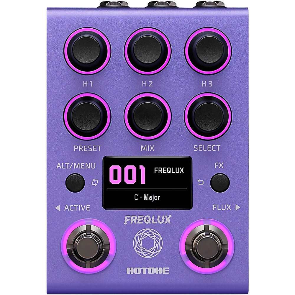 Hotone Audio Freqlux Tri-Pitch Engine Pitch Shifter Pedal – Purple